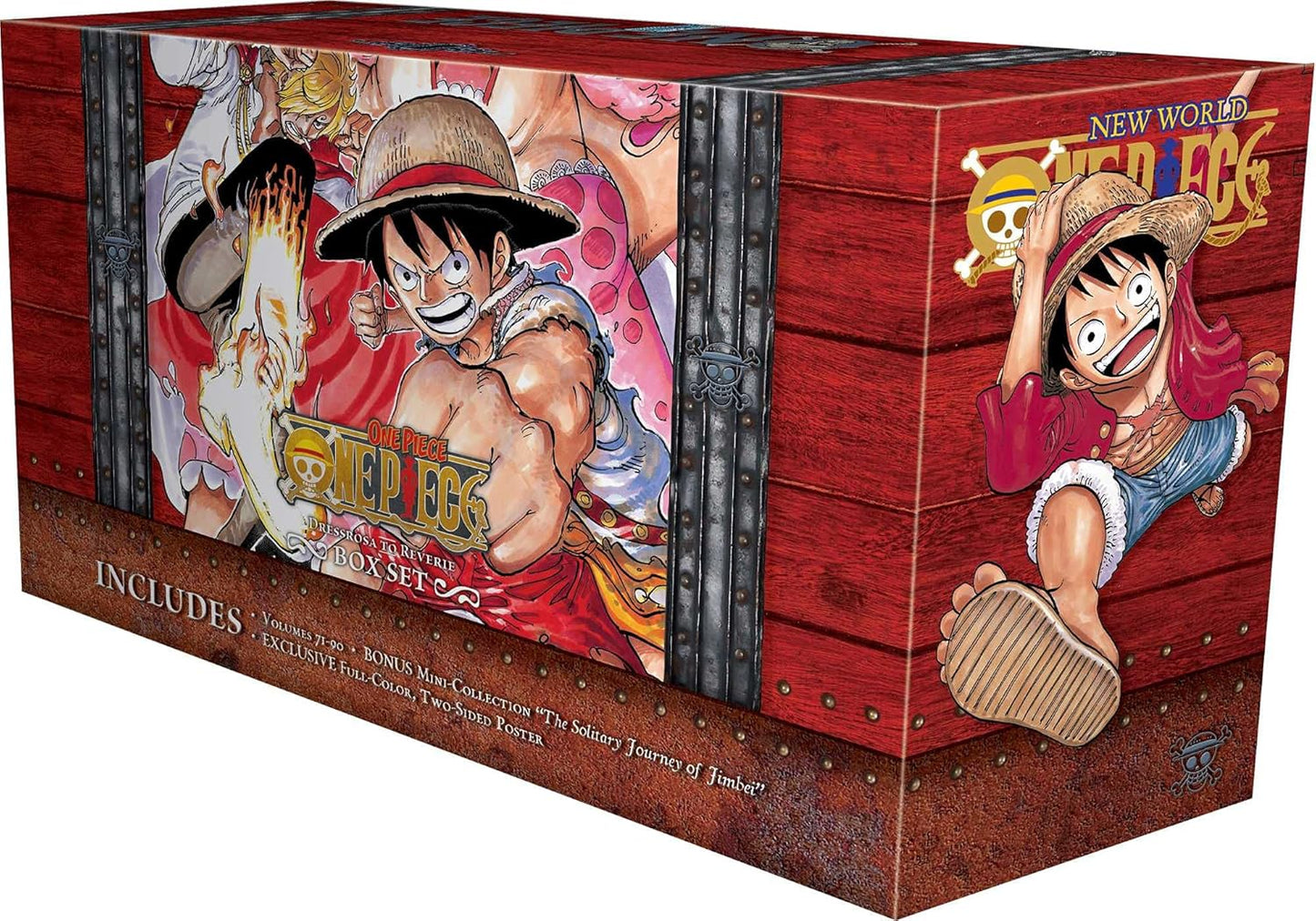 One Piece Box Set 4: Dressrosa to Reverie: Volumes 71-90 with Premium New