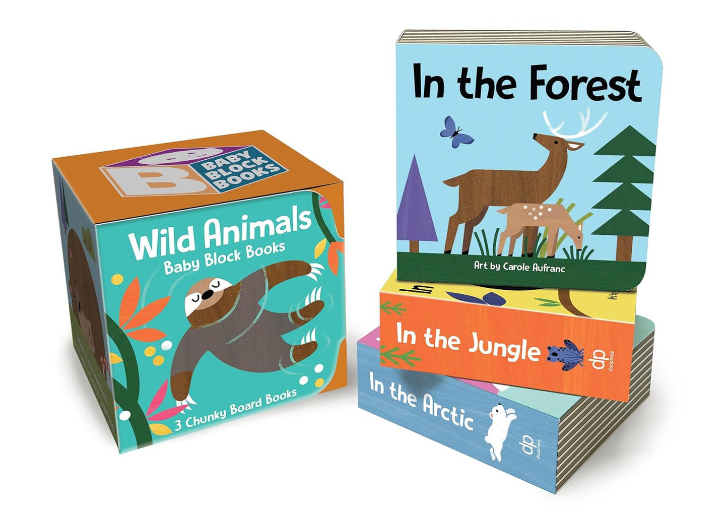 Baby Block Books: Wild Animals: Playful Animal Adventure Three-Book Set New