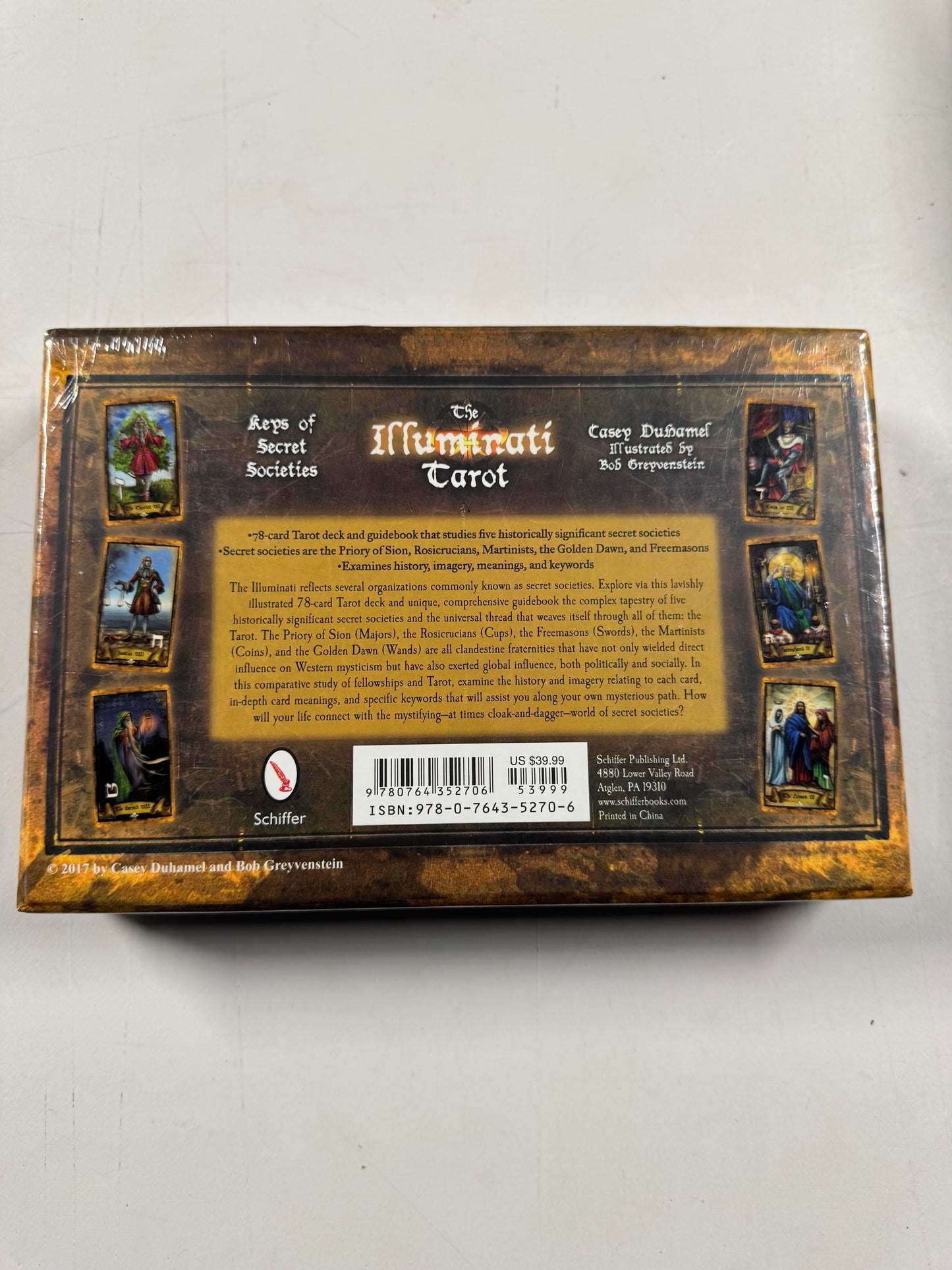 The Illuminati Tarot: Keys of Secret Societies with 78 Cards and Guide Book New