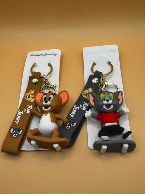 Cartoon Movie Characters Keychain Bundles! (Tom and Jerry 2pk Keychain Bundle)