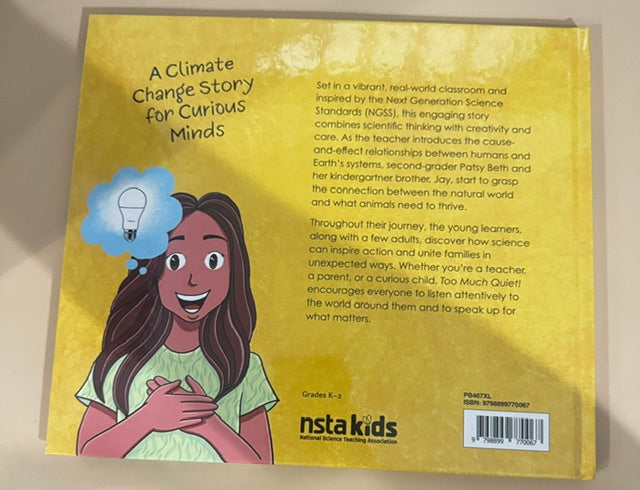 Too Much Quiet! Engaging And Delightful Picture Book Hardcover New