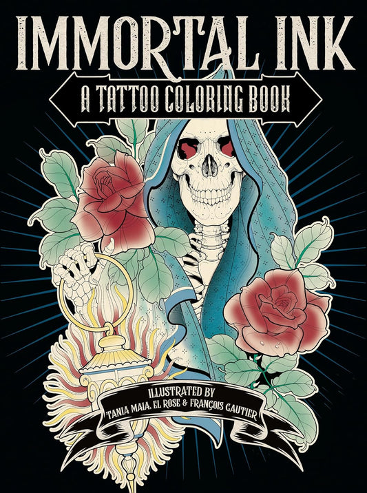 Immortal Ink: A Tattoo 45 Page Coloring Book New