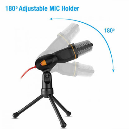 Professional Podcast Condenser Microphone with Stand and Suspension Mount