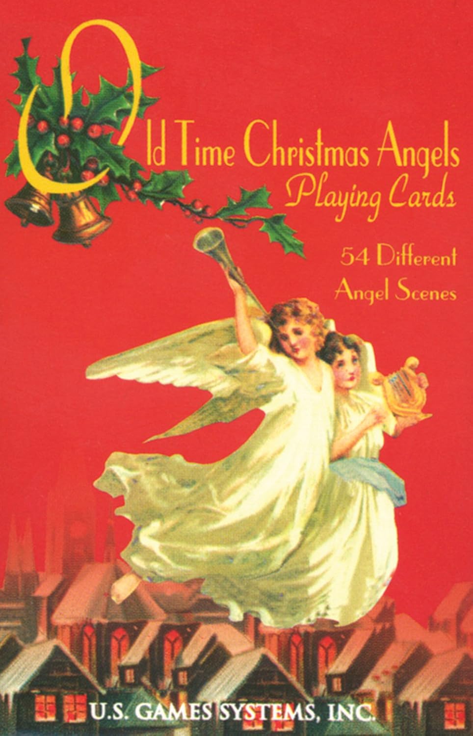 Old Time Christmas Angel 54 vintage Christmas Postcards Playing Card Deck New