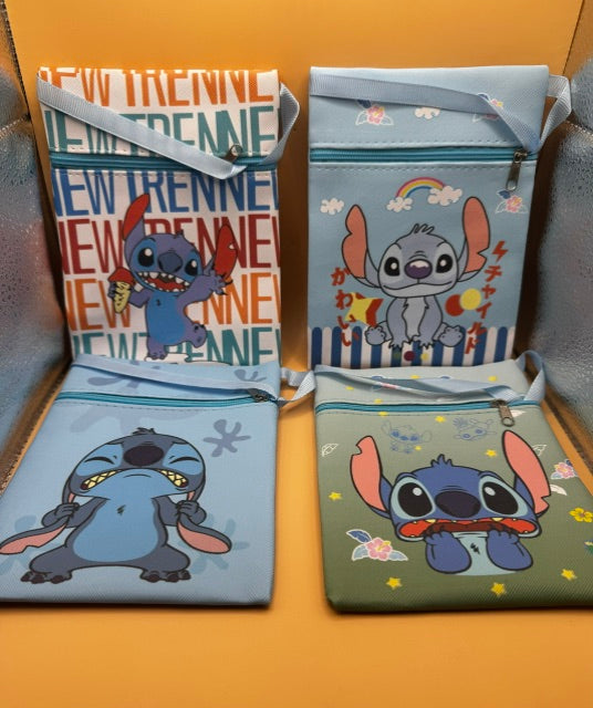New Lilo & Stitch Crossbody Bags Bundle – 4-Pack with 4 Unique Designs