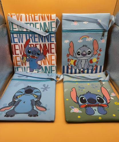 New Lilo & Stitch Crossbody Bags Bundle – 4-Pack with 4 Unique Designs