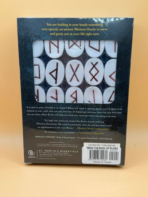 The Book of Runes New Edition With 25 Ceramic Stones And 150-Page Book New