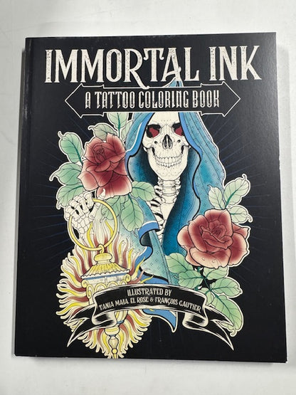 Immortal Ink: A Tattoo 45 Page Coloring Book New
