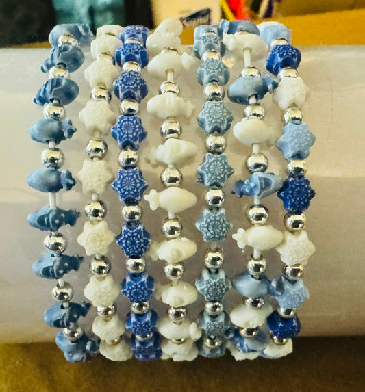 7 Pack Ocean Whale themed MYSTERY Bracelet Pack