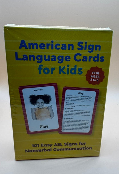 American Sign Language Flash Cards for Kids: 101 Easy ASL Signs New Sealed