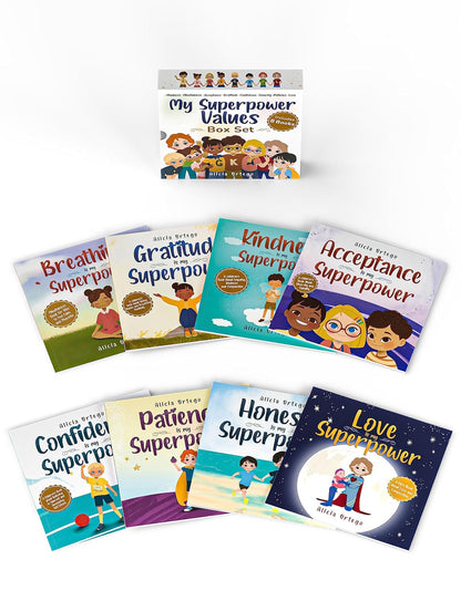My Superpower Values 8 Book Box Set (Books 1-8: ) Paperback New