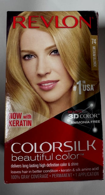 Revlon ColorSilk Beautiful Color 74 Medium Blonde New