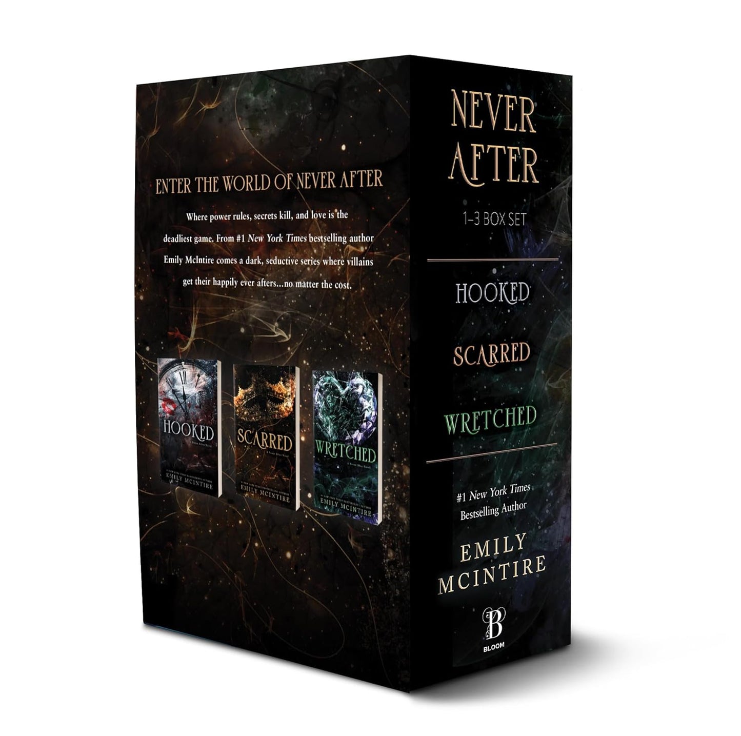 Never After Series Boxed Set, Books 1-3: Hooked, Scarred, and Wretched New
