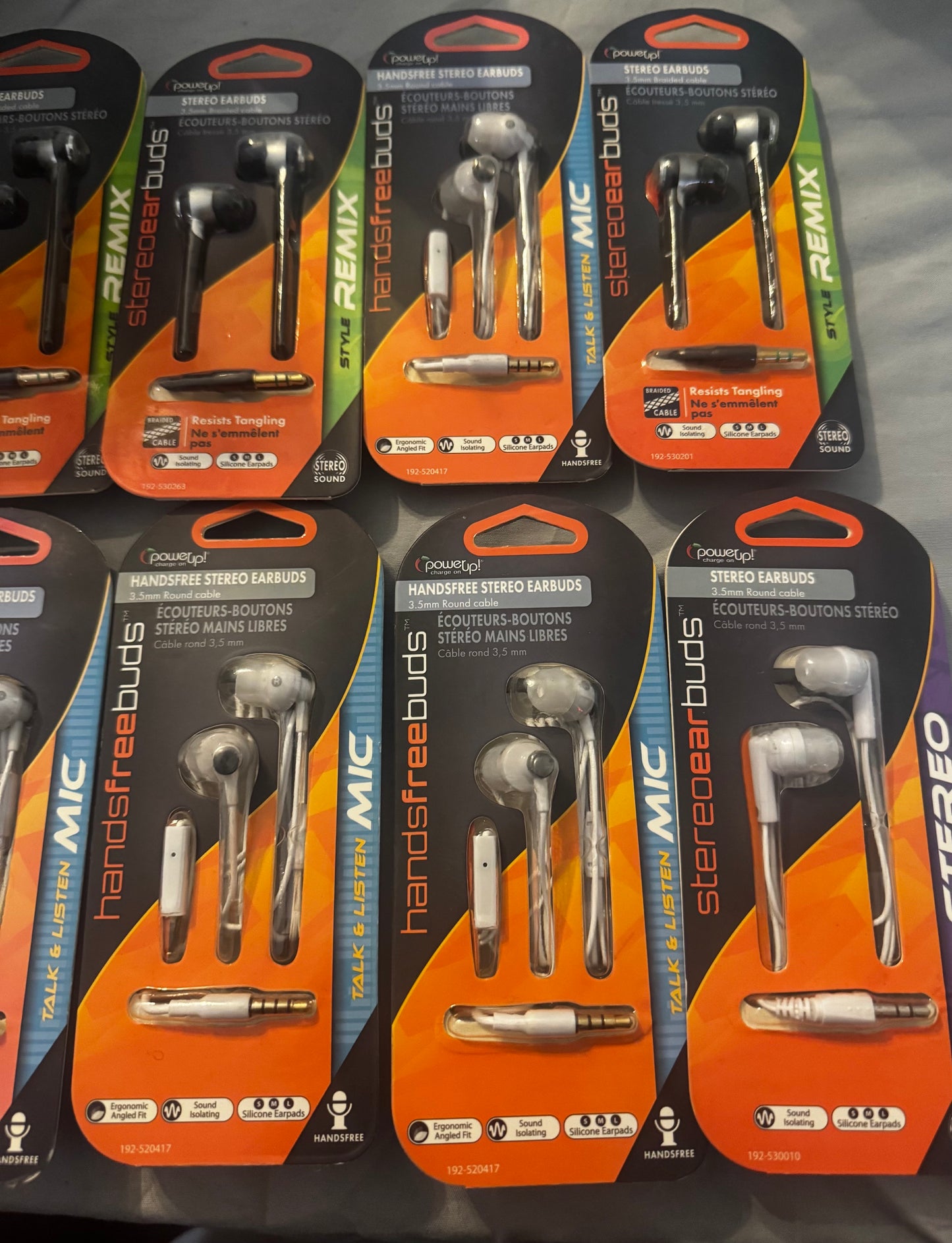 12 Pack Wholesale Lot 3.5MM Stereo Headphones, Bass, Mic, Remix, Handsfree New