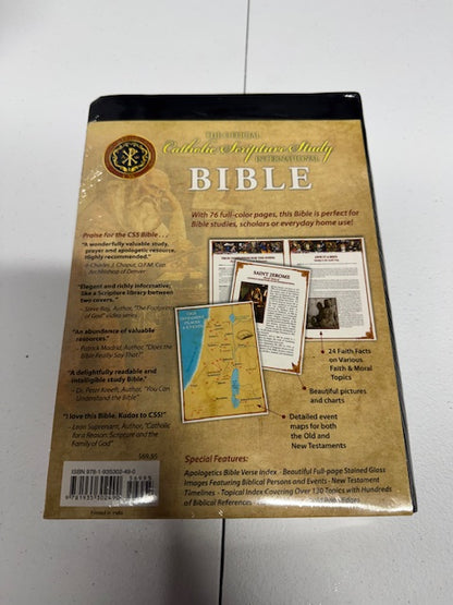 Catholic Scripture Study Bible: RSV-CE Large Print Edition Imitation Leather New