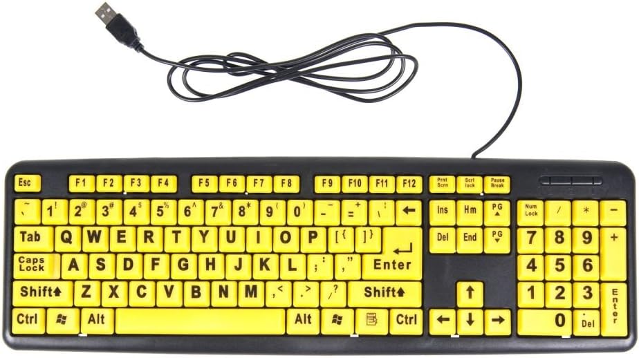 Allstar Marketing Group EZ Eyes Large Print 4X USB Keyboard New
