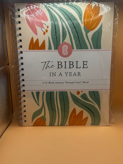 The Bible In A Year: A 52-Week Journey Through God's Word (Softcover) New Sealed