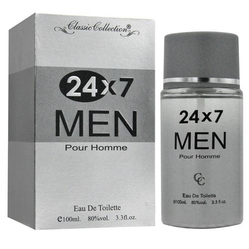 24X7 Eau De Toilette 3.3 oz For Men – Fresh Aromatic Scent