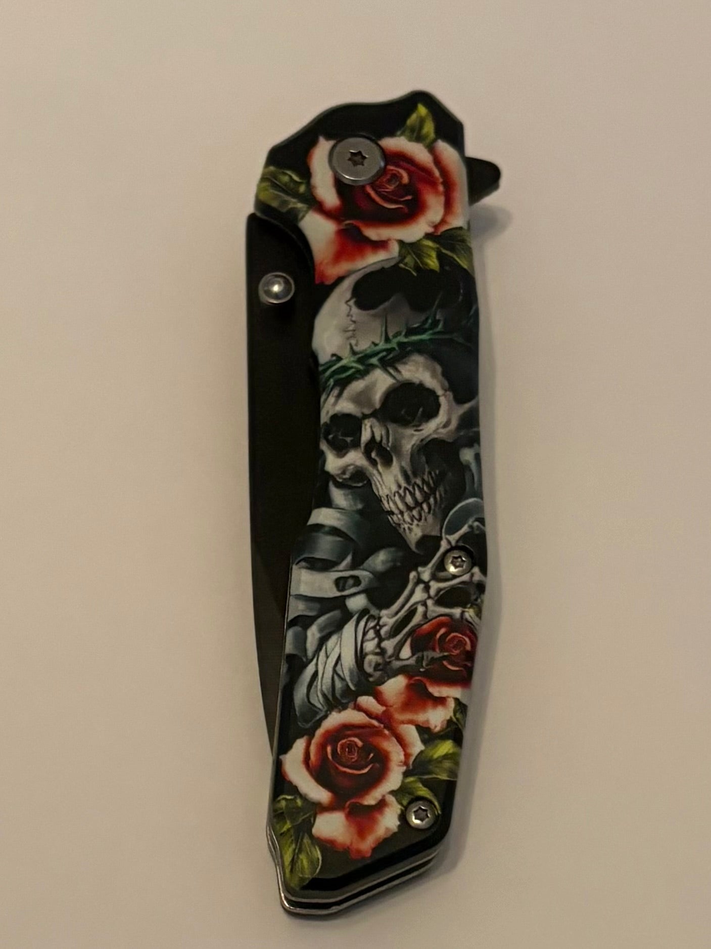 Skull Art Manual Pocket Knives- Brand New In Box Choose Theme