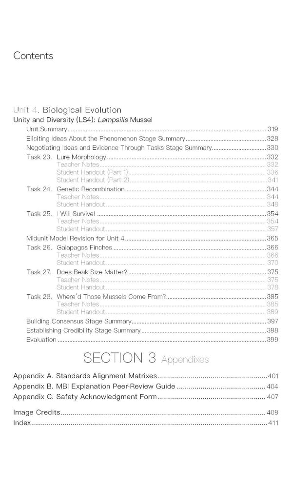 Model-Based Inquiry in Biology:3 Dimensional Instructional Units for Grades 9-12