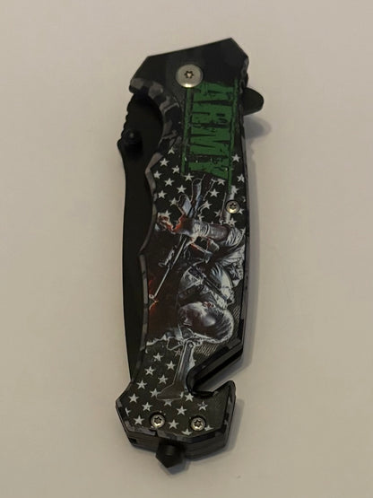 Swat Army Firefighter Navy Manual Pocket Knives- Brand New In Box Choose Theme