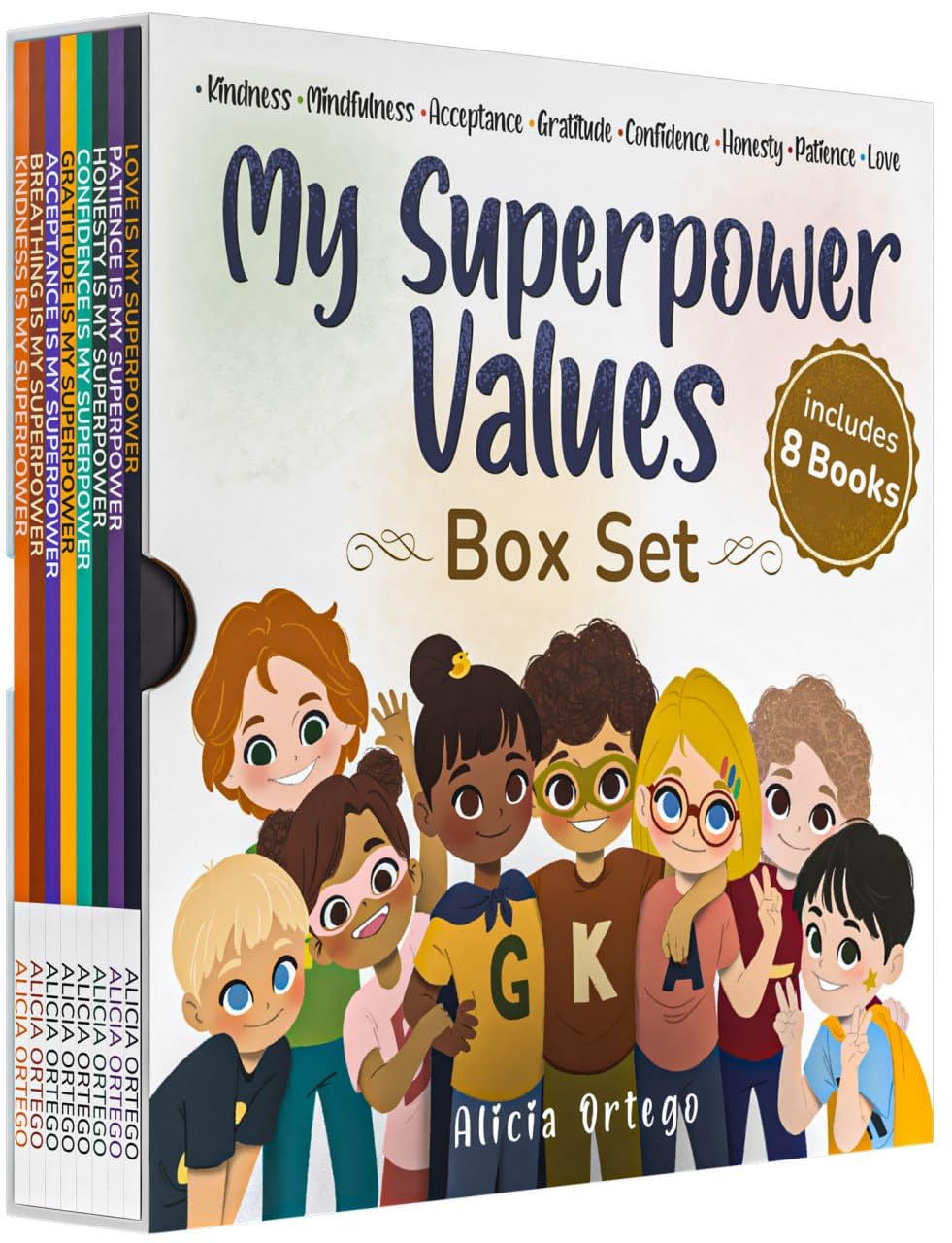 My Superpower Values 8 Book Box Set (Books 1-8: ) Paperback New