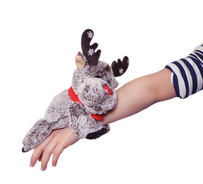 Snap & Snuggle: Artic Christmas Plush Silicone Slap Bracelet and Board Book