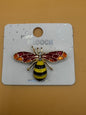 Mint-Brand Brooch Pin Honey Bee With Vibrant Red and Yellow Enamel New