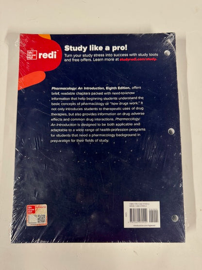 Loose Leaf for Pharmacology: An Introduction 8th Edition New Sealed