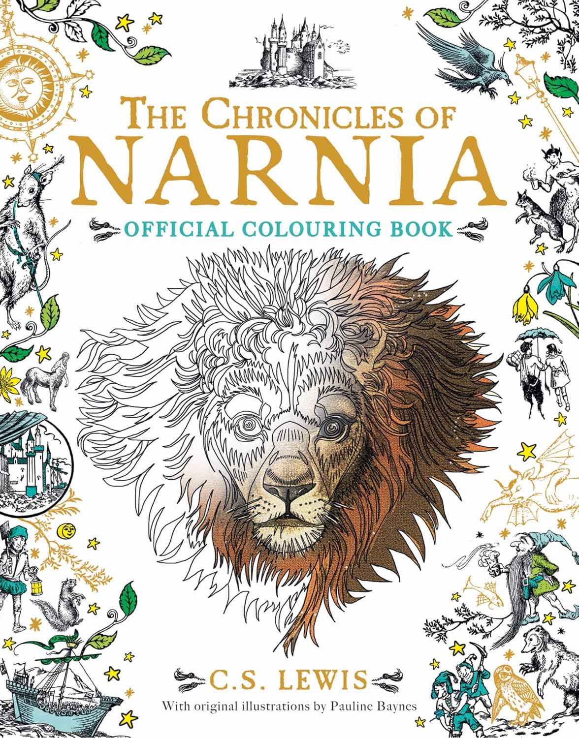 The Chronicles of Narnia Coloring Book Paperback New