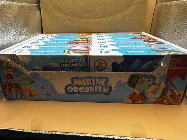 Marine Organism Building Blocks Wholesale Set 12pcs New