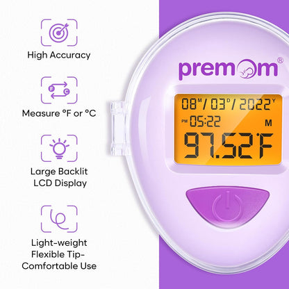 Premom Smart Basal Body Thermometer for Ovulation: Digital Ovulation Tracker