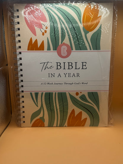The Bible In A Year: A 52-Week Journey Through God's Word (Softcover) New Sealed
