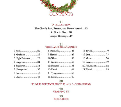 A Christmas Tarot: Ghosts of Past, Present, and Future 22 Cards and Guide Book