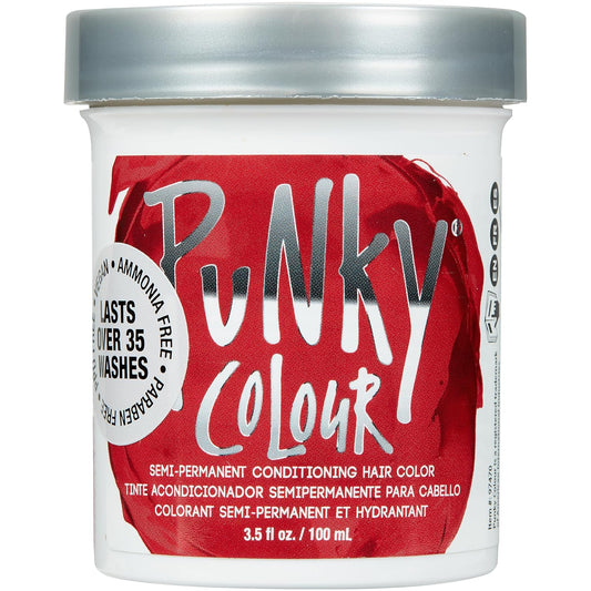 Punky Vermillion Red Semi Permanent Hair Color New