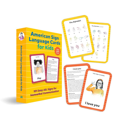 American Sign Language Flash Cards for Kids: 101 Easy ASL Signs New Sealed