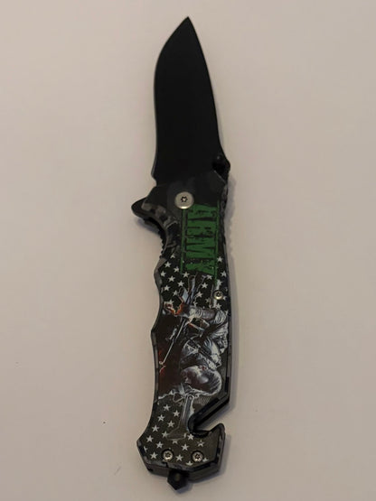 Swat Army Firefighter Navy Manual Pocket Knives- Brand New In Box Choose Theme