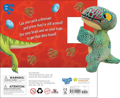 Snap & Snuggle: How to Catch a Dinosaur: Plush Silicone Slap Bracelet and Book