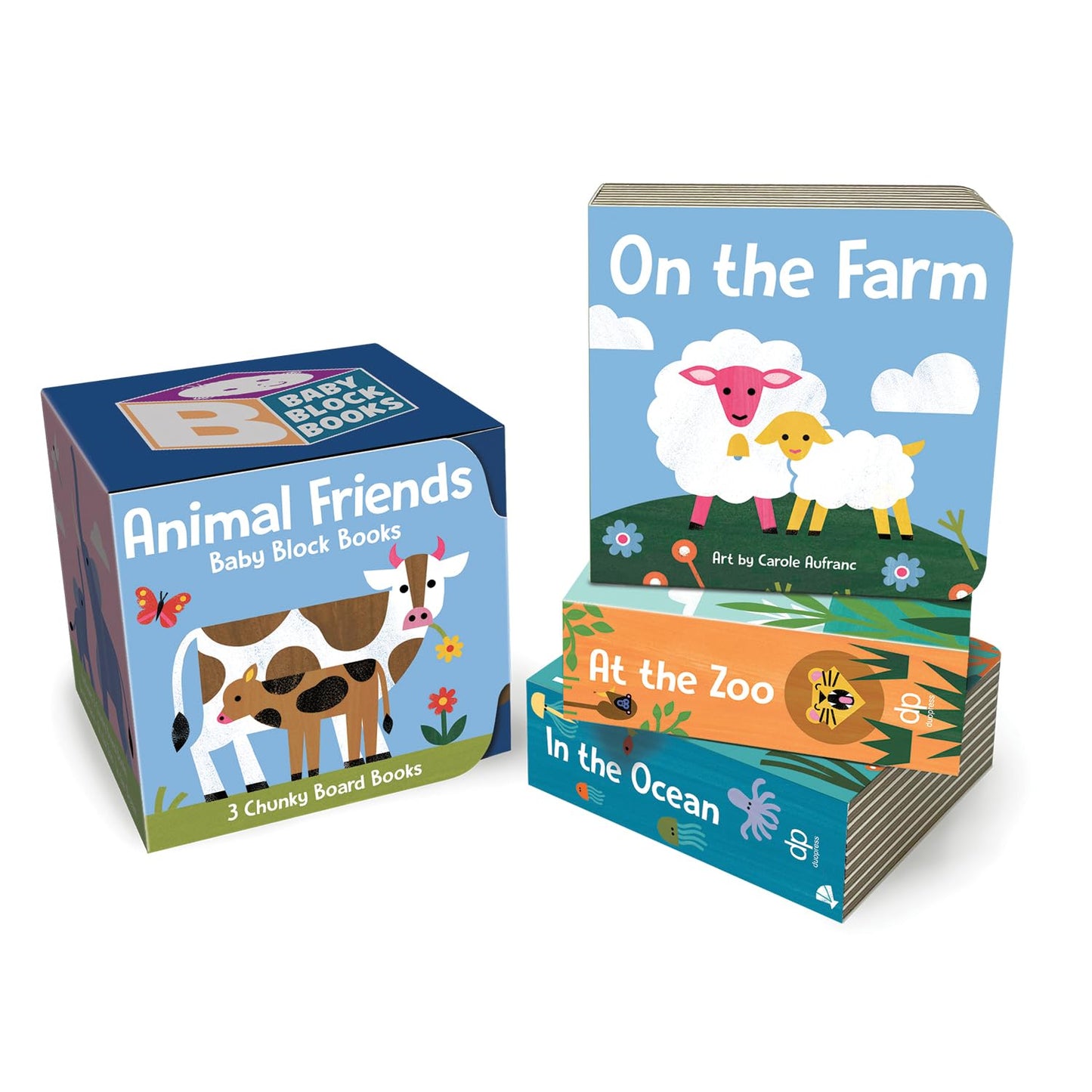 Baby Block Books: Animal Friends: Playful Animal Adventure Three-Book Set New