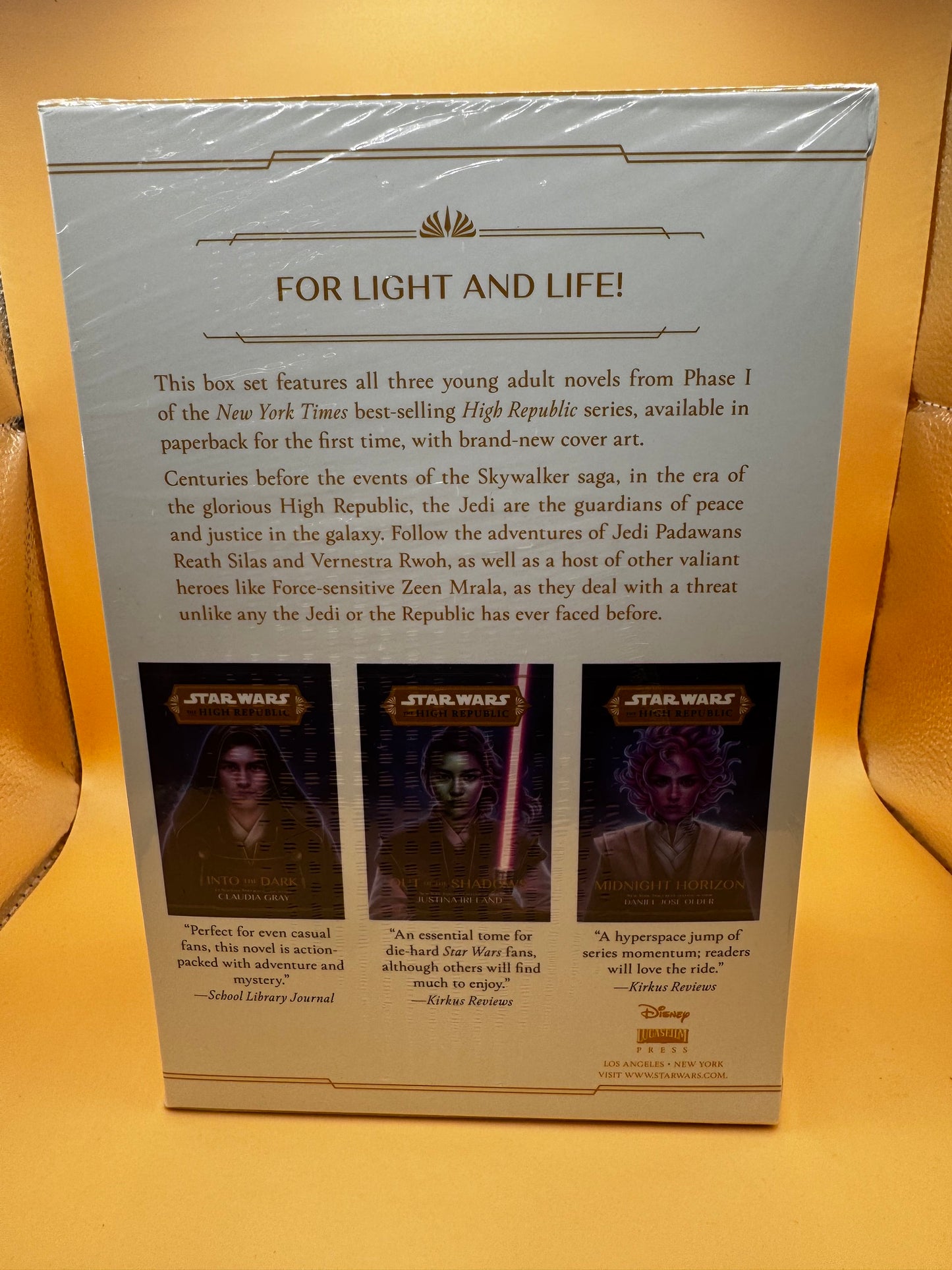 Star Wars: The High Republic: Light of the Jedi YA 3 Book Paperback Box Set New