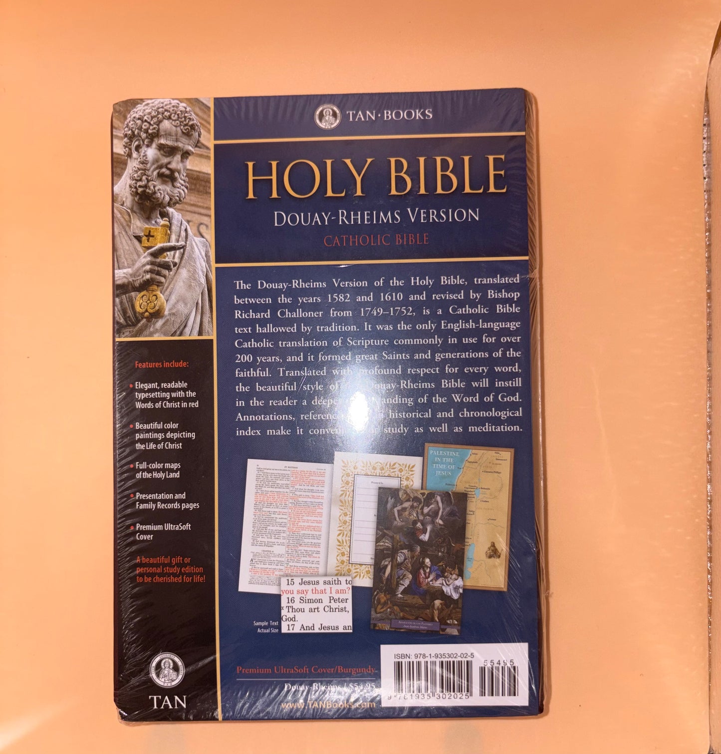 Douay-Rheims Bible (Burgundy Premium UltraSoft) Deluxe Edition New