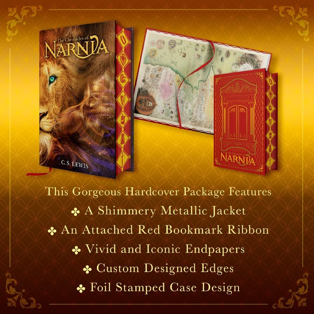 The Chronicles of Narnia Deluxe Edition: 7 Books in 1 Hardcover New
