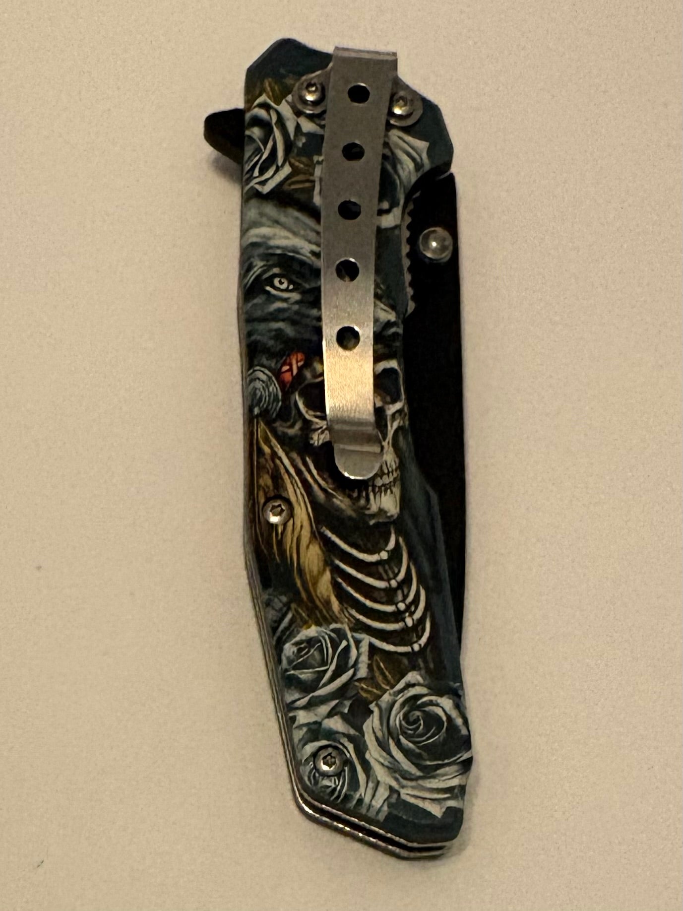 Skull Art Manual Pocket Knives- Brand New In Box Choose Theme