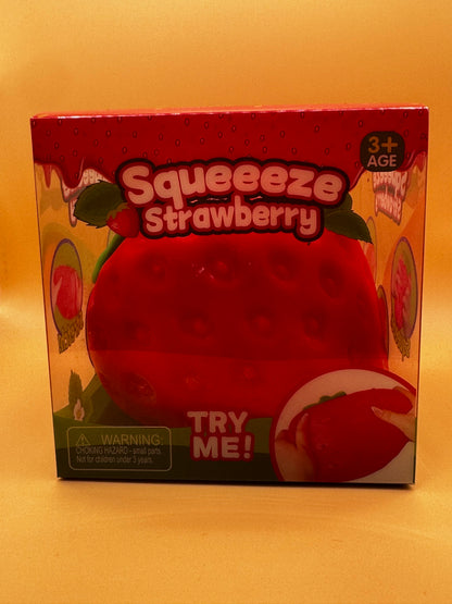 Giant Strawberry Squishy Toy 5.5in Slow Rising Stress Relief Fidget Sensory New