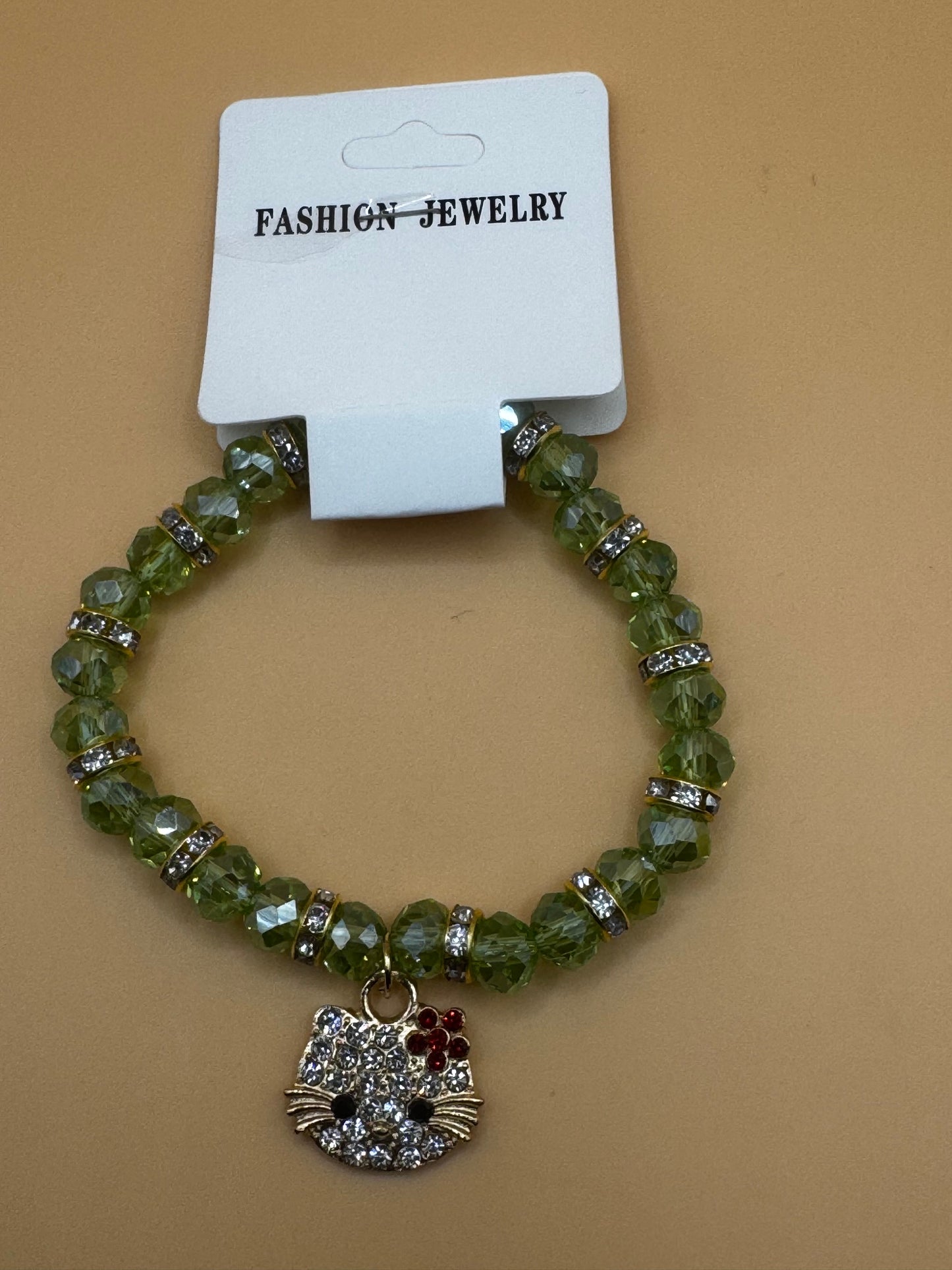 New Hello Kitty Beaded Charm Fashion Bracelets- Choose Color