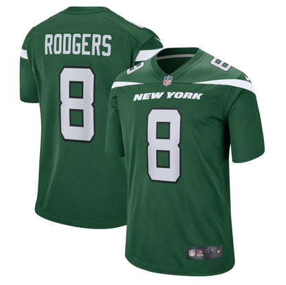 Aaron Rodgers New York Jets Nike Game Jersey #8 - Gotham Green Choose Size