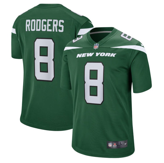 Aaron Rodgers New York Jets Nike Game Jersey #8 - Gotham Green Choose Size