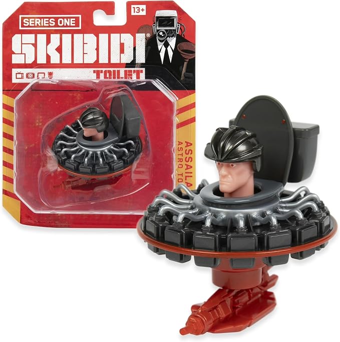 Skibidi Toilet Assailant Astro Toilet 1:64 Scale Diecast Collectible Action New