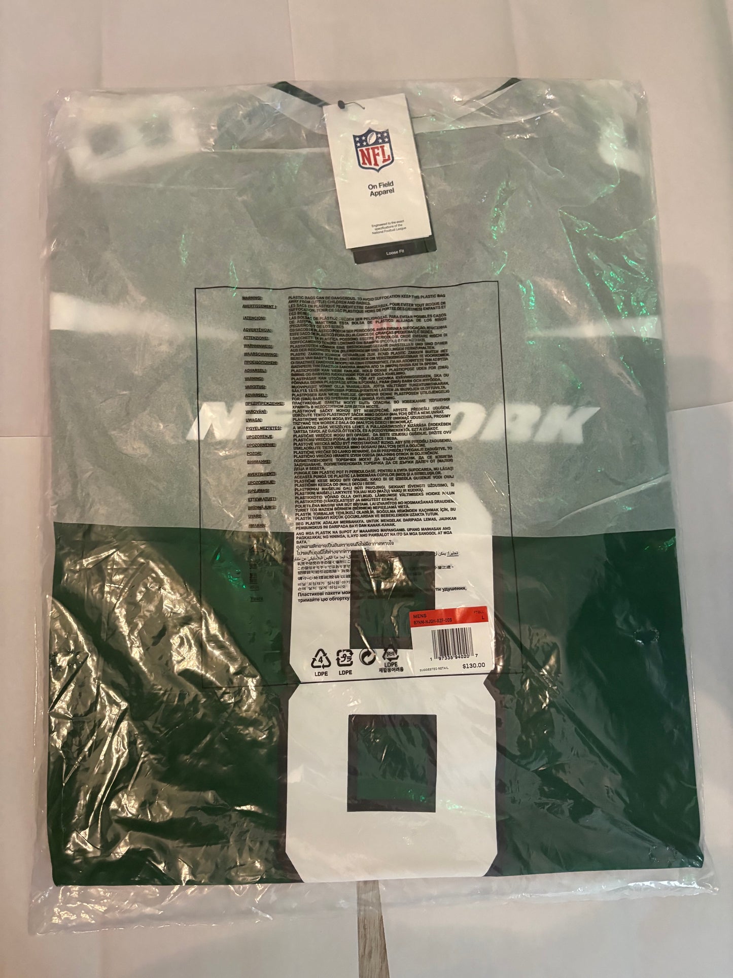 Aaron Rodgers New York Jets Nike Game Jersey #8 - Gotham Green Choose Size