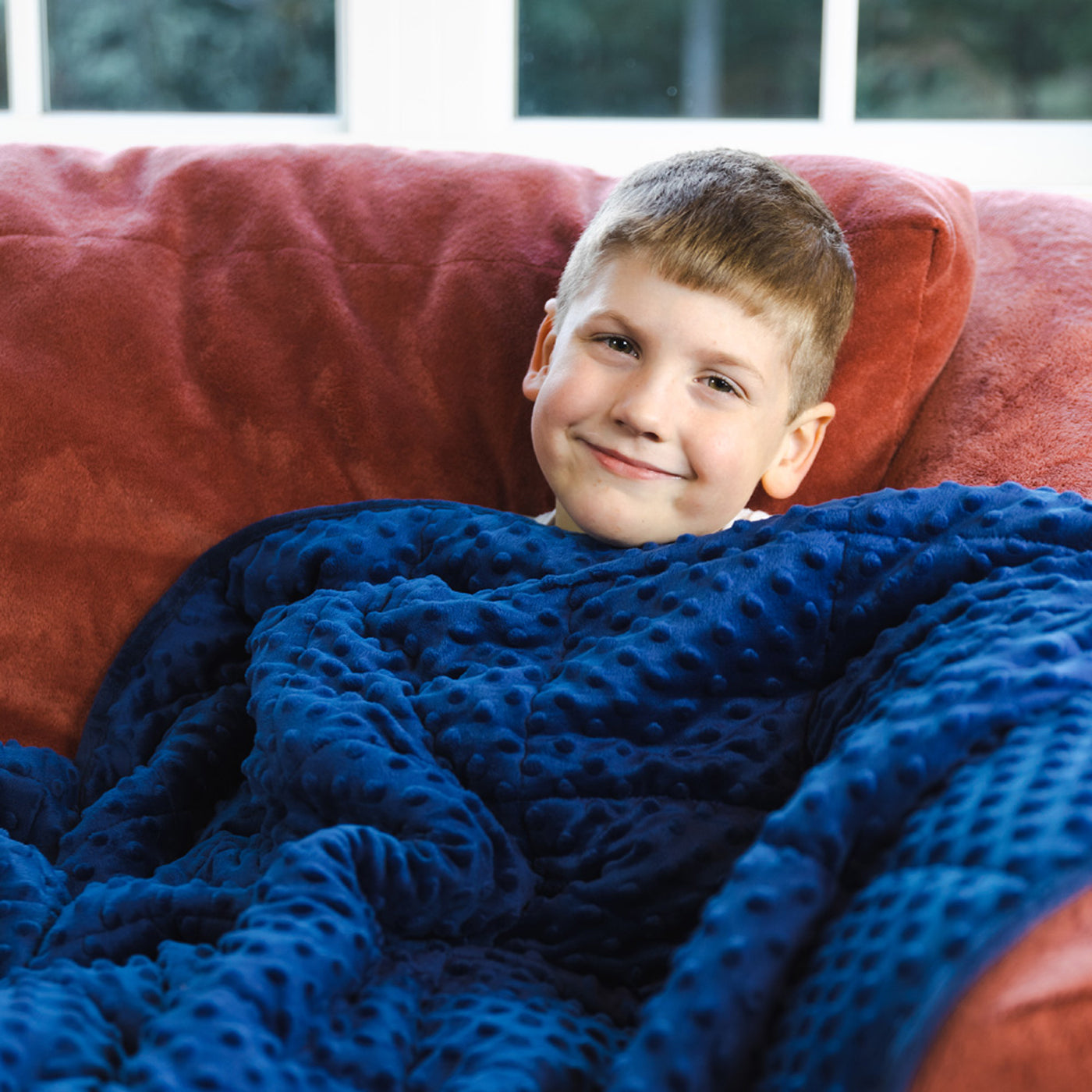 Bouncyband Soft Fleece Weighted Blanket - 7 lbs-New